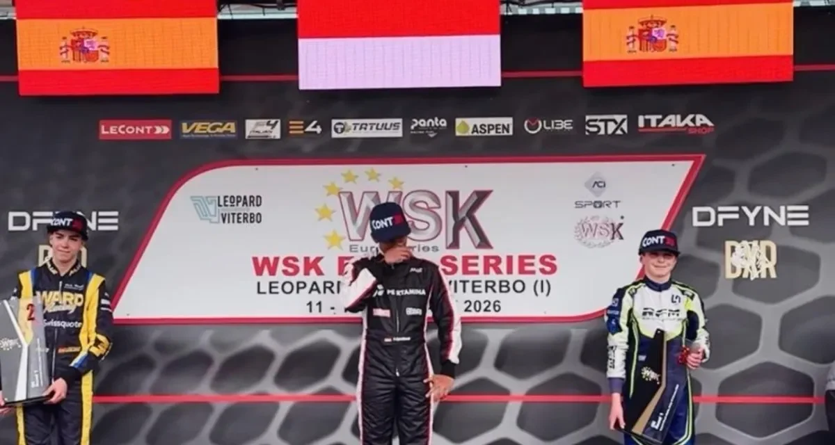 Calon Pembalap F4, Qarrar Firhand Di Heat 1 WSK Viterbo