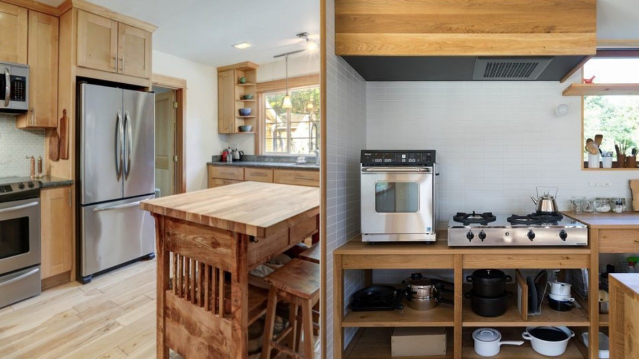 Desain Meja Dapur Kayu